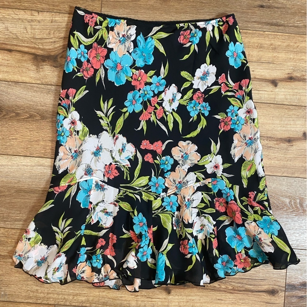 Harris Wallace vintage floral grandmacore croquette cottagecore skirt